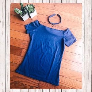 🌿{5 for $25} ✨HP✨ Short Sleeve Choker Top NWT